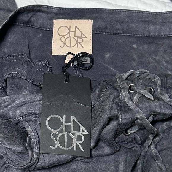 Chaser pants Black Lace Up Pants acid wash - Picture 3 of 12